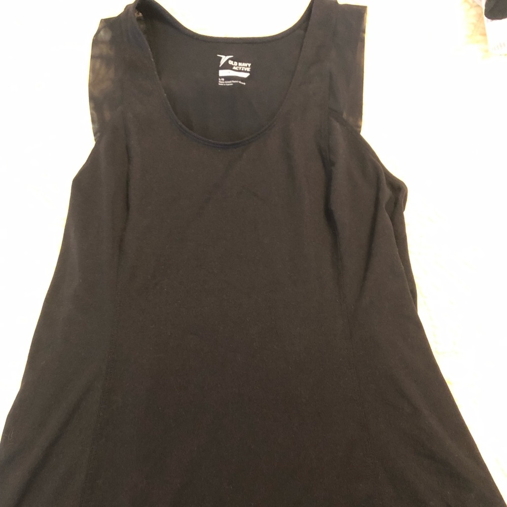 Old Navy Black Work Out Top Sz L